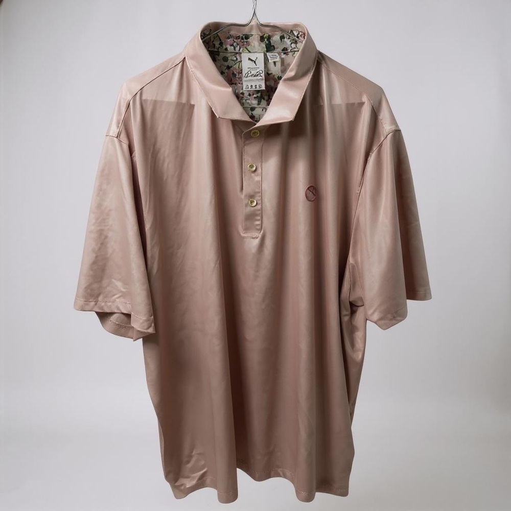 XXL Puma x Arnold Palmer Pink Floral Golf Polo